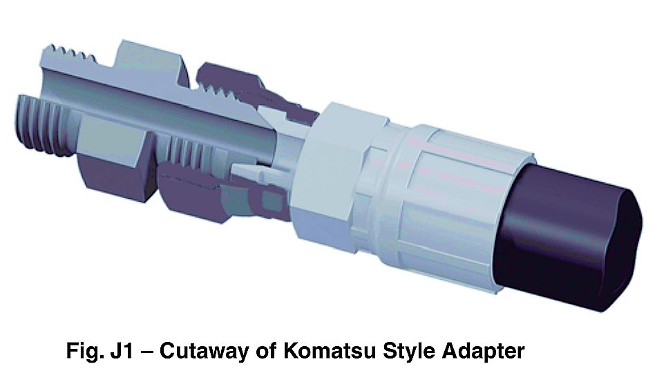 Komatsu Adapters  to hose assembly
